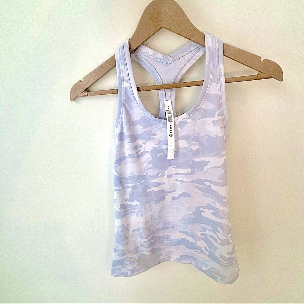NWOT Lululemon CAMO PRINT Cool Nulu Racerback Tank in Camo size 4